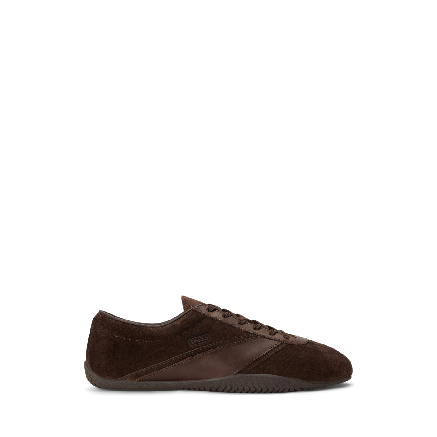 Мужские кроссовки Ralph Lauren RL Racer Vector Suede, цвет: Тёмный шоколадный — фото 4