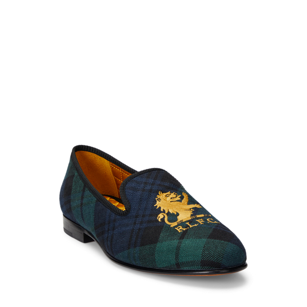 Paxton Plaid Linen Slipper