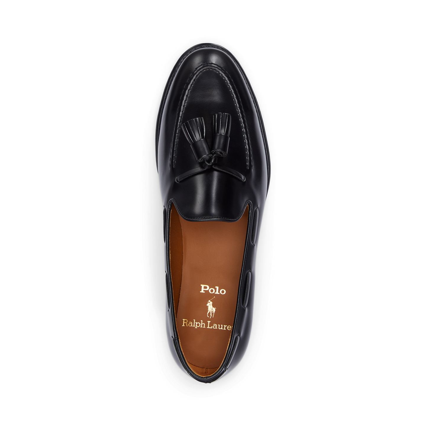 Мужские туфли Ralph Lauren Maestra Tassel Calfskin Loafer, цвет: Чёрный — фото 3