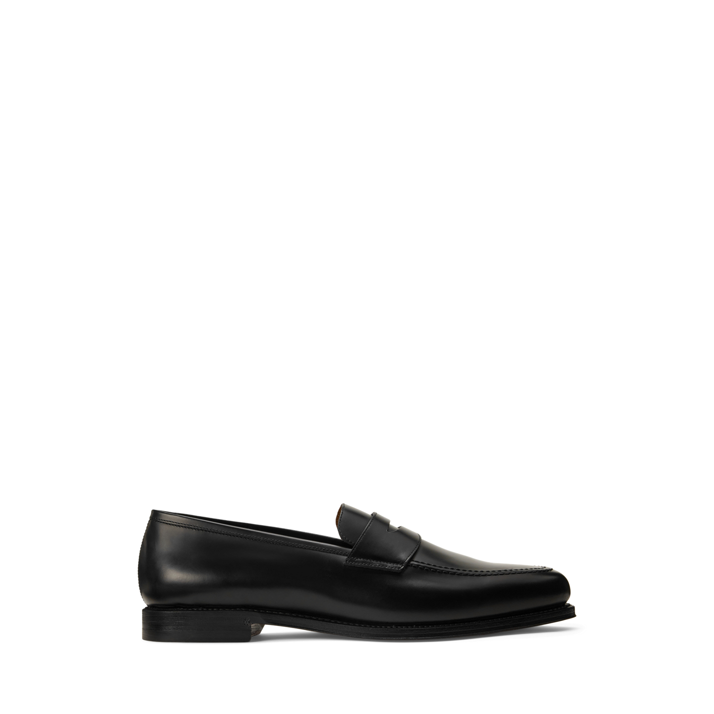 Мужские туфли Ralph Lauren Maestra Calfskin Penny Loafer, цвет: Чёрный — фото 4