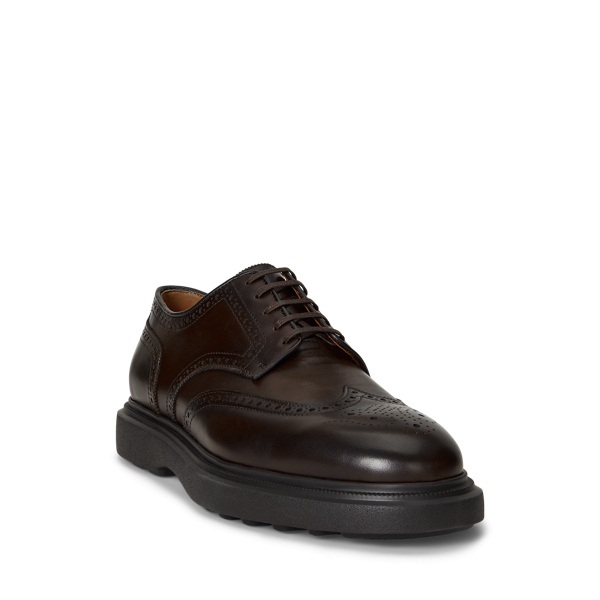 【POLO RALPH LAUREN】美品ラルフ イントレッチオ ウィングチップ アレンエドモンズ × ポロラルフローレン サンダーソン ブラックカーフ