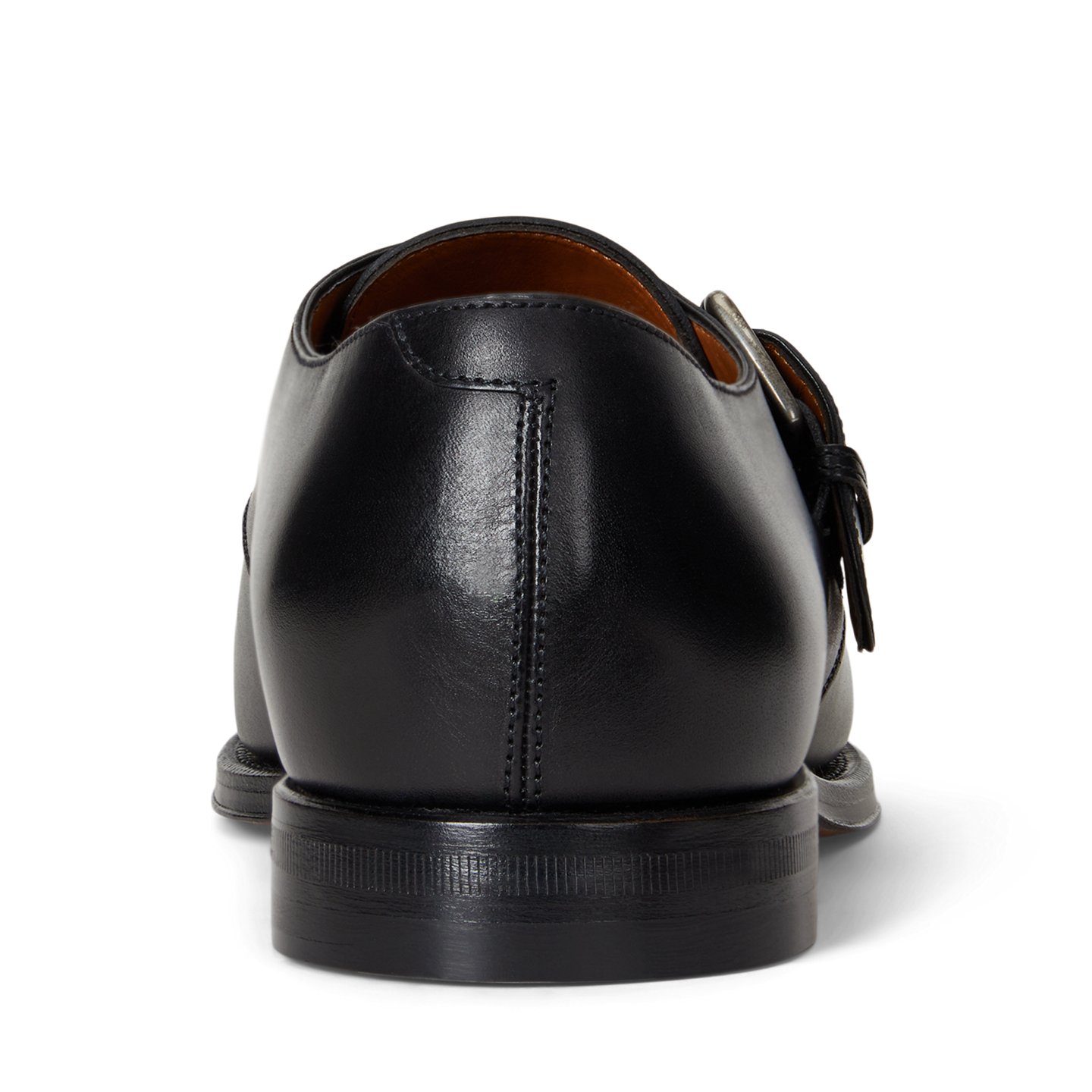 Мужские туфли Ralph Lauren Maestra Calfskin Monk-Strap, цвет: Чёрный — фото 2