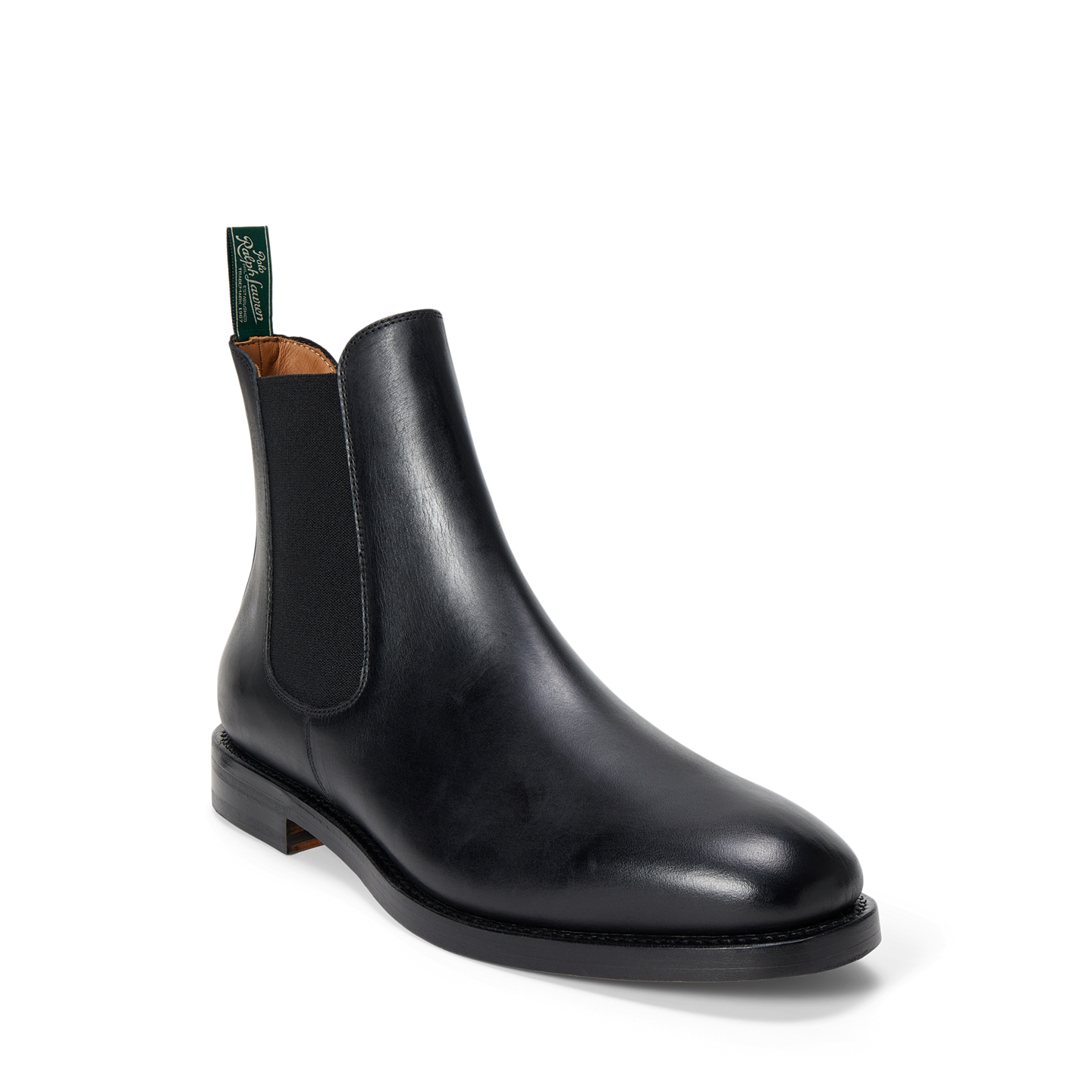 Мужские ботинки Ralph Lauren Inserra Calfskin Chelsea, цвет: Чёрный — фото 1