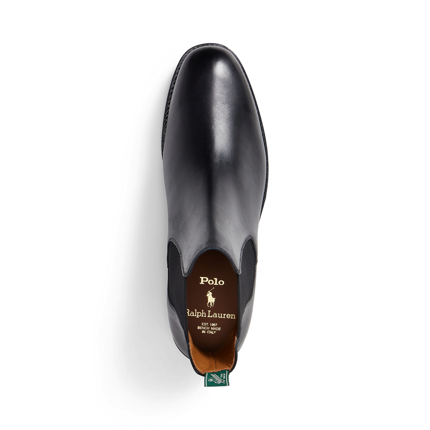 Мужские ботинки Ralph Lauren Inserra Calfskin Chelsea, цвет: Чёрный — фото 3
