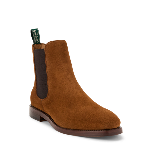 New Vintage Pale Russet Inserra Calf-Suede Chelsea Boot Polo Ralph Lauren 2