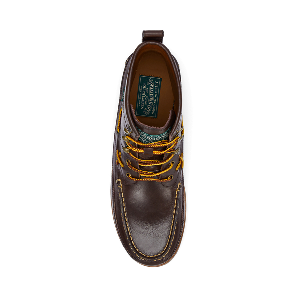Chocolate Brown Ranger Mid Leather Boot Polo Ralph Lauren 4