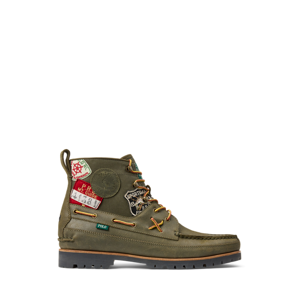 Ranger Tumbled Leather Boot Ralph Lauren