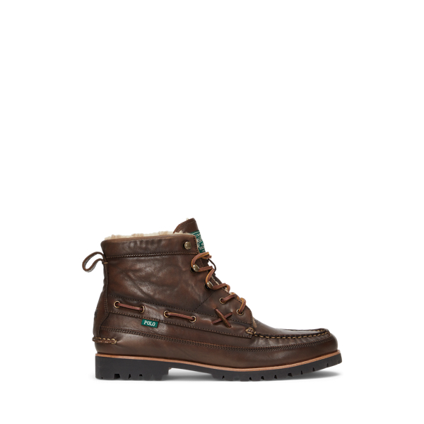 Ranger Tumbled Leather Boot Ralph Lauren