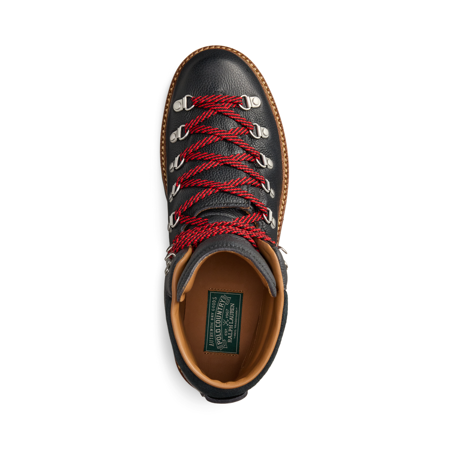 Мужские ботинки Ralph Lauren Alpine Leather Trail Boot, цвет: Чёрный — фото 3