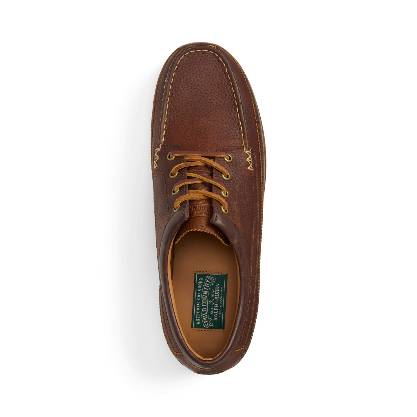 Ralph Lauren Ranger Low Leather Workboot, цвет: Рыжевато-коричневый / Коричневый — фото 3
