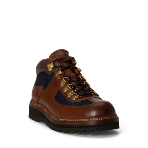 Мужские ботинки Ralph Lauren Alpine Mid Leather-Paneled Trail, цвет: Тёмно-синий