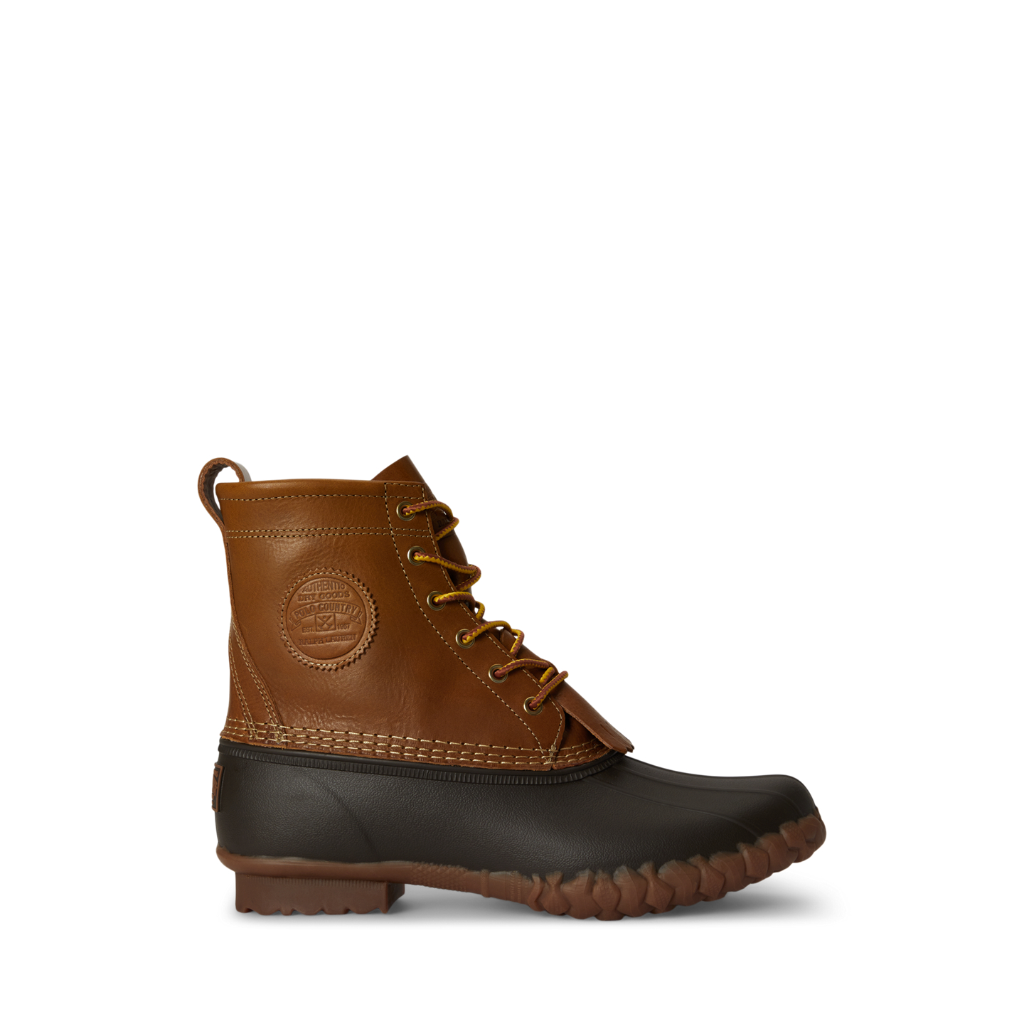 Мужские ботинки Ralph Lauren Harvey Leather Duck Boot, цвет: Рыжевато-коричневый / Коричневый — фото 4