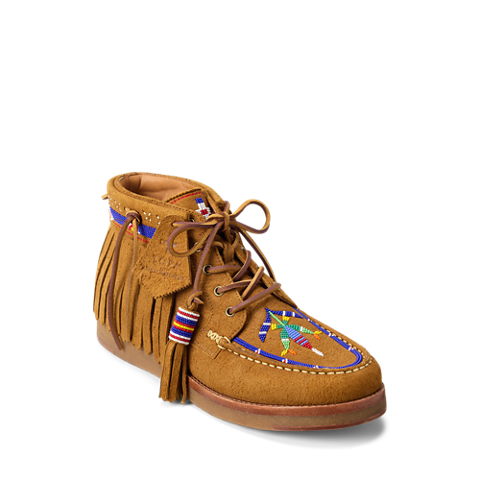 Ботинки Ralph Lauren PRL x TÓPA Maka Omani Suede Boot, цвет: Рыжевато-коричневый