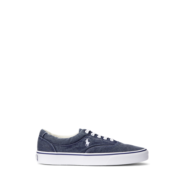 Keaton Washed Canvas Trainer | Ralph Lauren® Australia