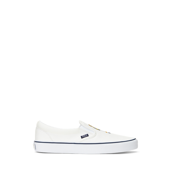 just do it. 未使用 POLO / Canvas Slip On Polo Ralph Lauren Keaton Bear slip-on sneakers for Men