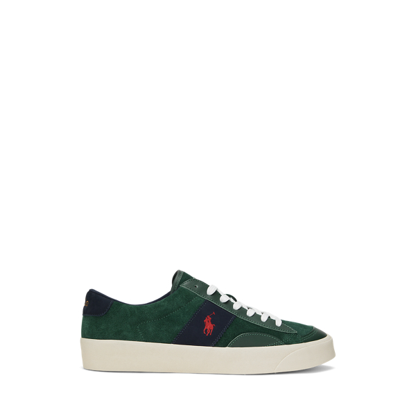 Forest/Navy Sayer Leather-Suede Sneaker Polo Ralph Lauren 1