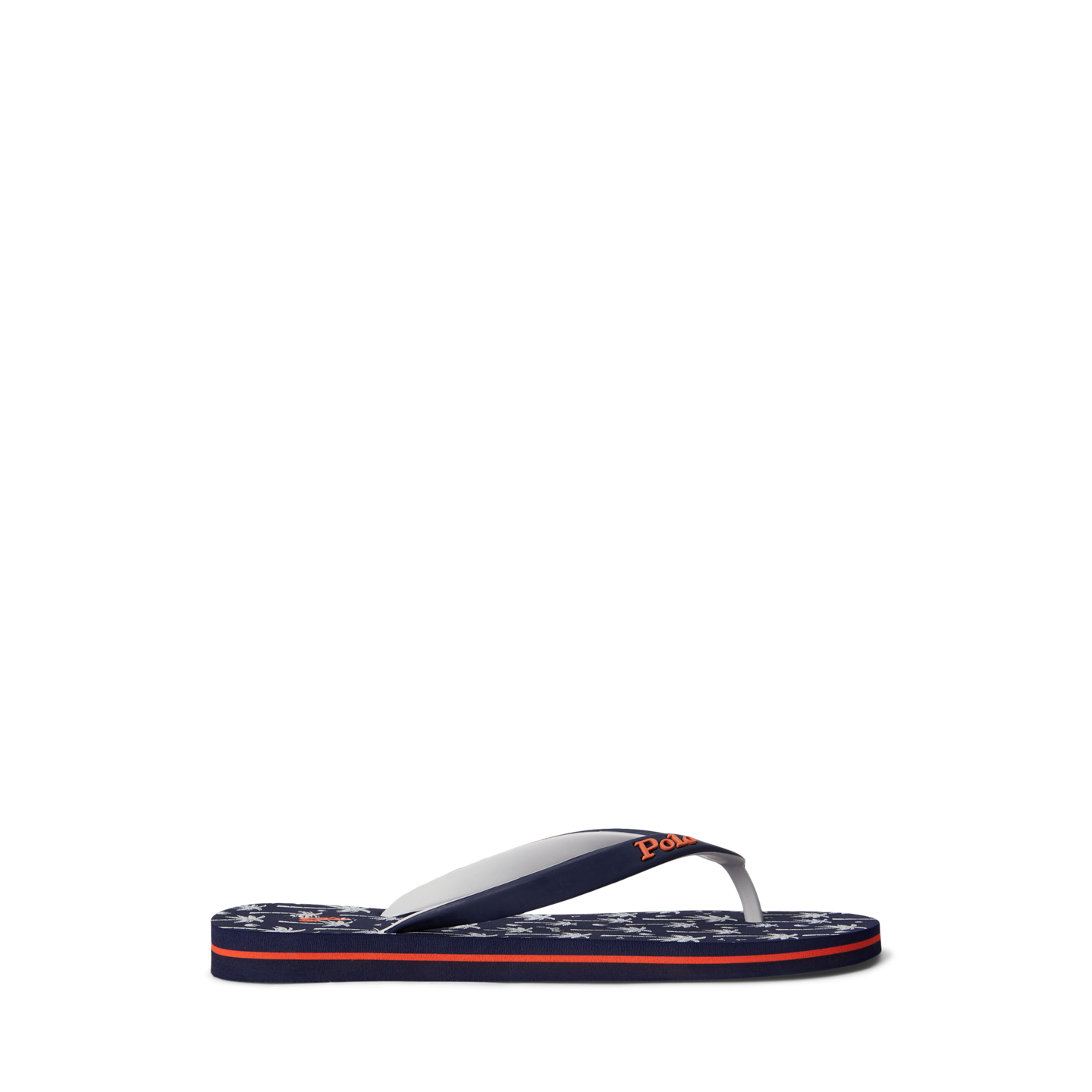 Мужские сандалии Ralph Lauren Bolt Palm-Tree-Print Flip-Flop, цвет: Тёмно-синий — фото 5