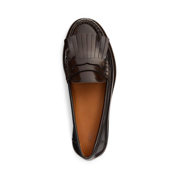 Kalfsleren loafer met franje Polo Ralph Lauren in Ebano/Tobacco 4