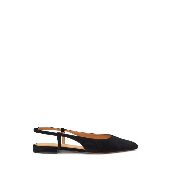 Suede Slingback Flat