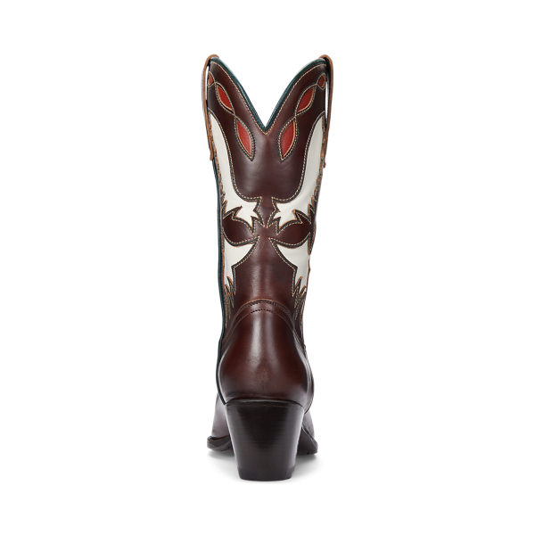 Leather Cowboy Boot for Women Ralph Lauren UK