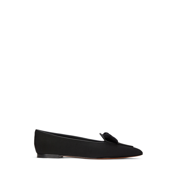 Black Velvet-Bow Grosgrain Loafer Polo Ralph Lauren 1