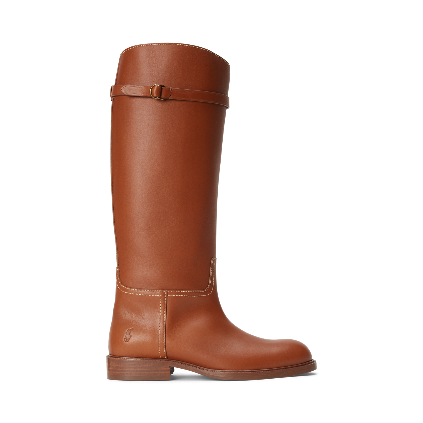 Женские ботинки Ralph Lauren Calfskin Tall Riding Boot, цвет: Cuoio — фото 3