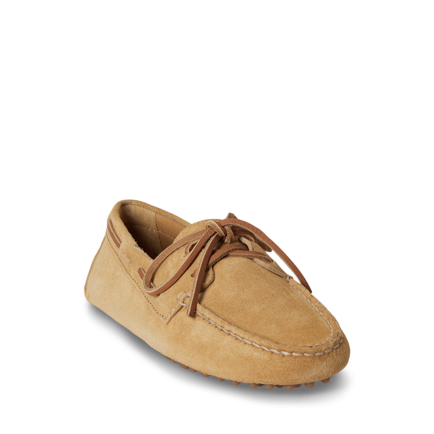 Мокасины Ralph Lauren Suede Camp Driver, цвет: Карамельный — фото 1