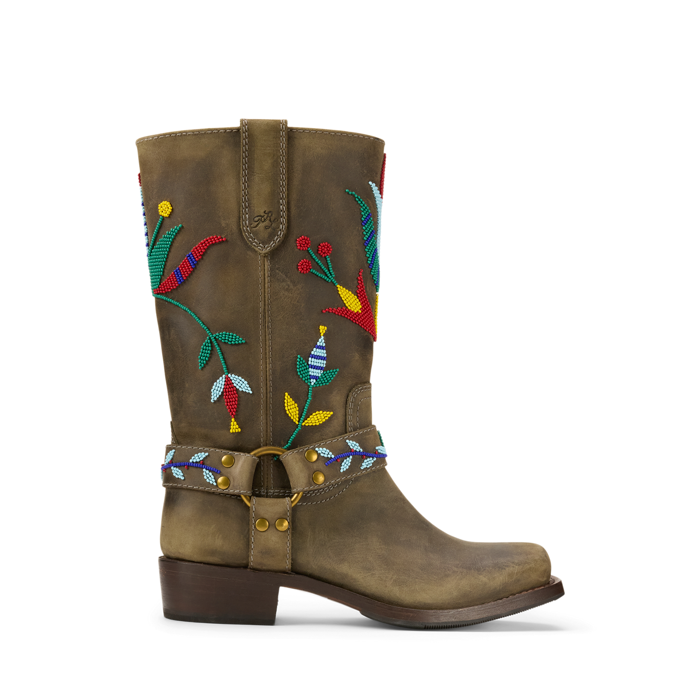 Женские ботинки Ralph Lauren PRL x TÓPA Leather Medicine, цвет: Угольный / Разноцветный — фото 6