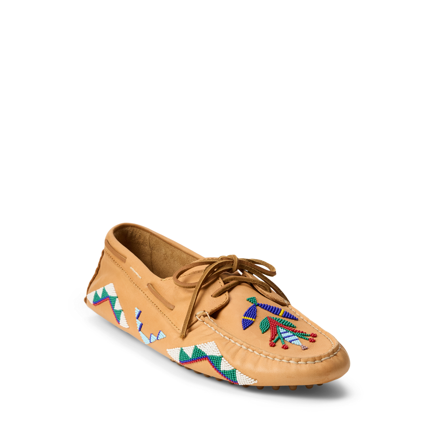 Мокасины Ralph Lauren PRL x TÓPA Blossoming Roots Camp Driver, цвет: Гавана — фото 1