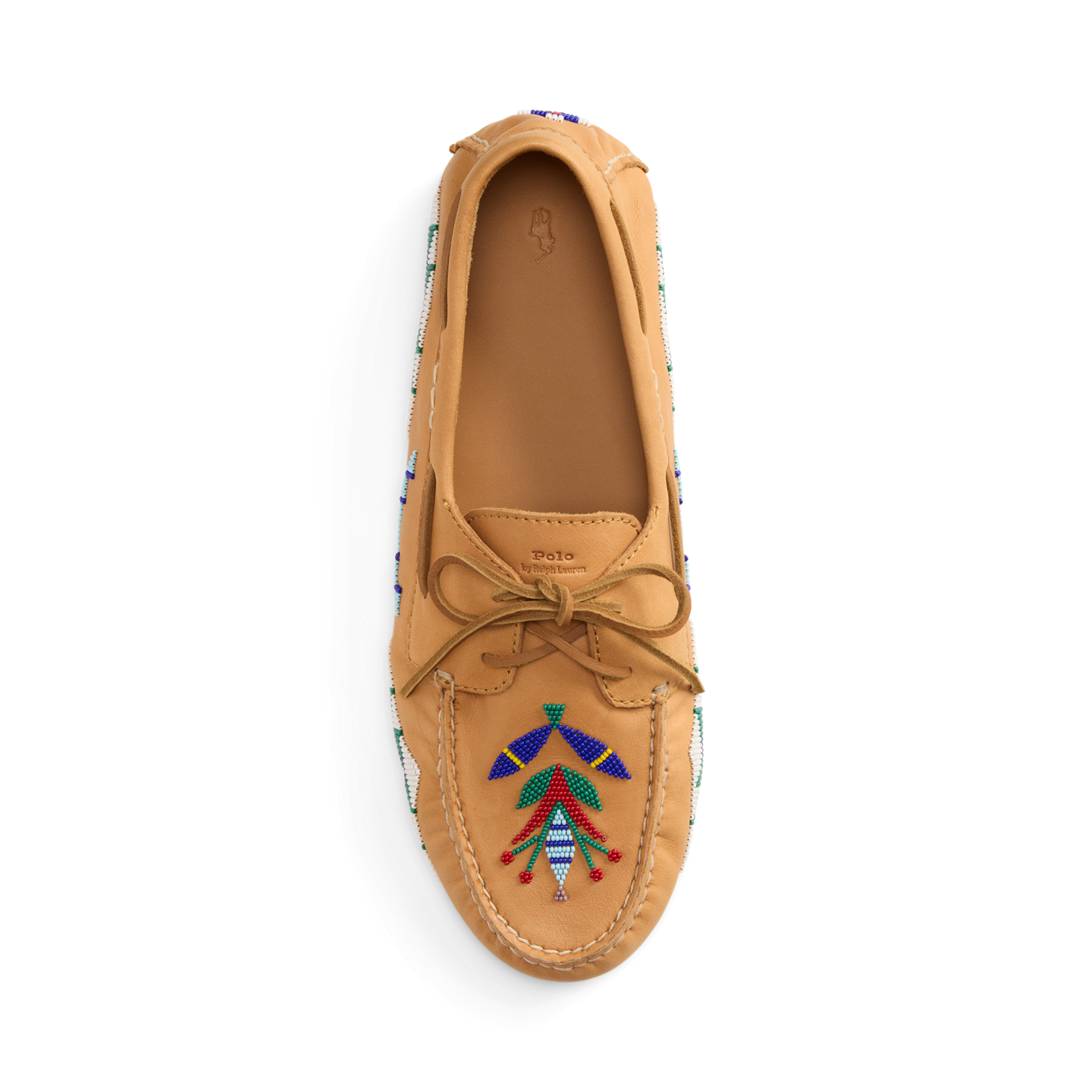 Мокасины Ralph Lauren PRL x TÓPA Blossoming Roots Camp Driver, цвет: Гавана — фото 3