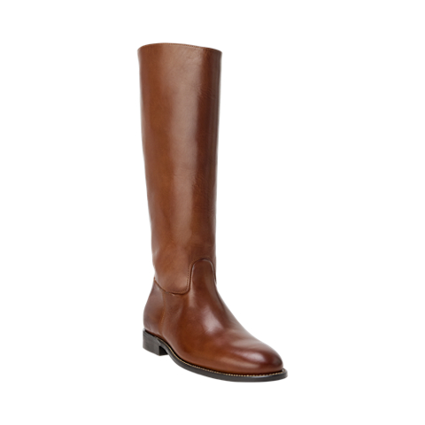 Женские ботинки Ralph Lauren Burnished Leather Tall, цвет: Cotto