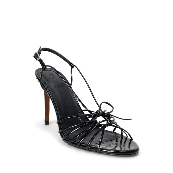 Waxed Calfskin Cage Sandal