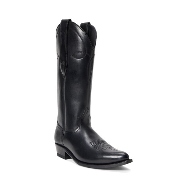 Westernstiefel aus Kalbsleder Polo Ralph Lauren in Schwarz 2