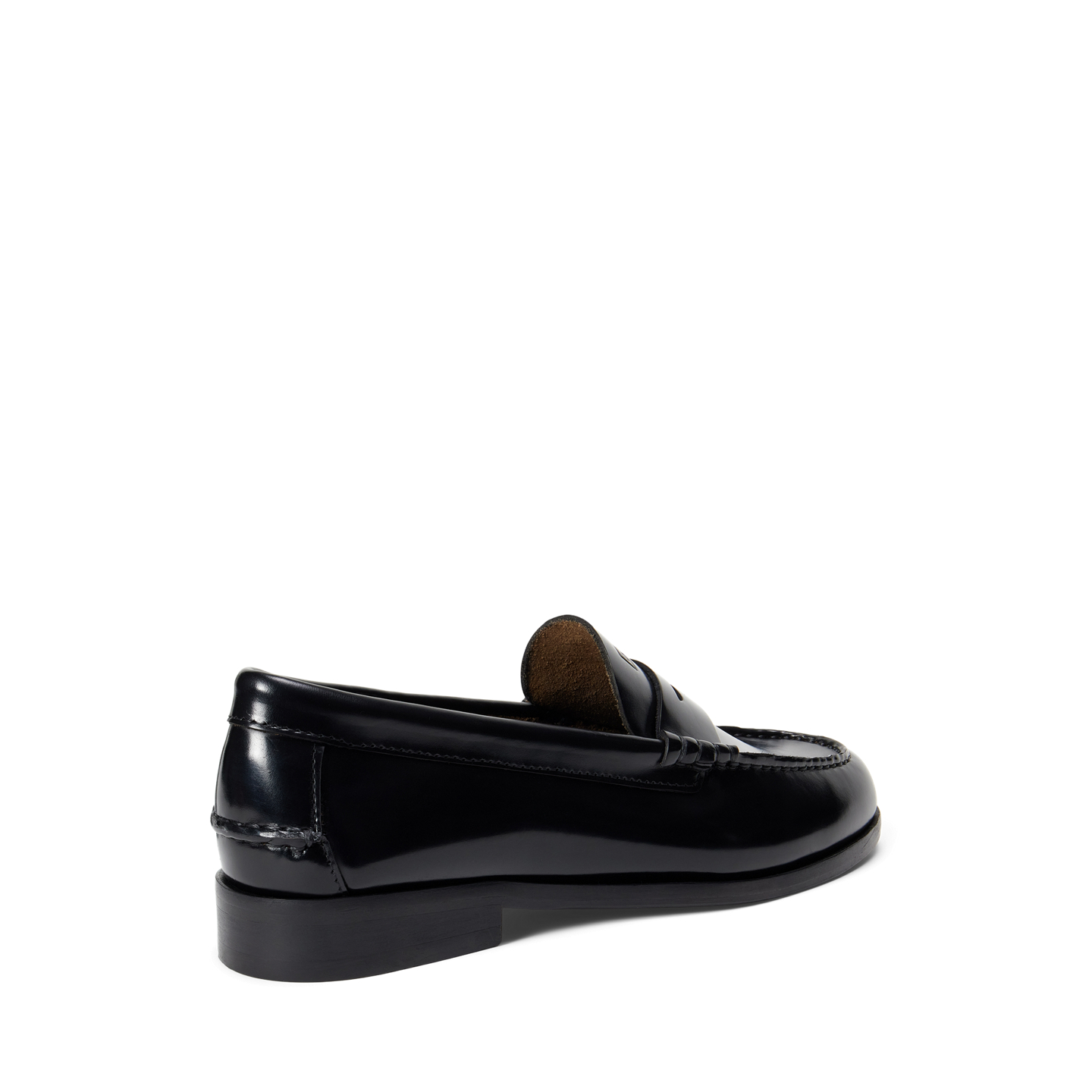 Женские туфли Ralph Lauren Calfskin Leather Loafer, цвет: Чёрный — фото 2