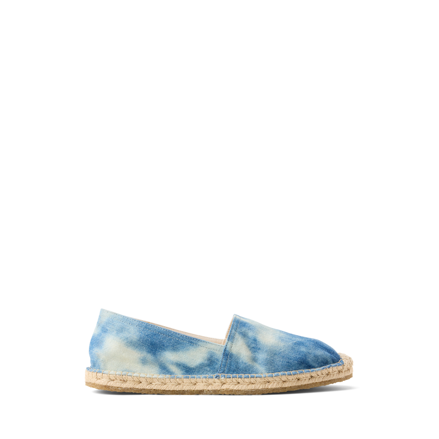Мужские сандалии Ralph Lauren Indigo Denim Espadrille, цвет: Тай-дай синий / Кремовый — фото 4