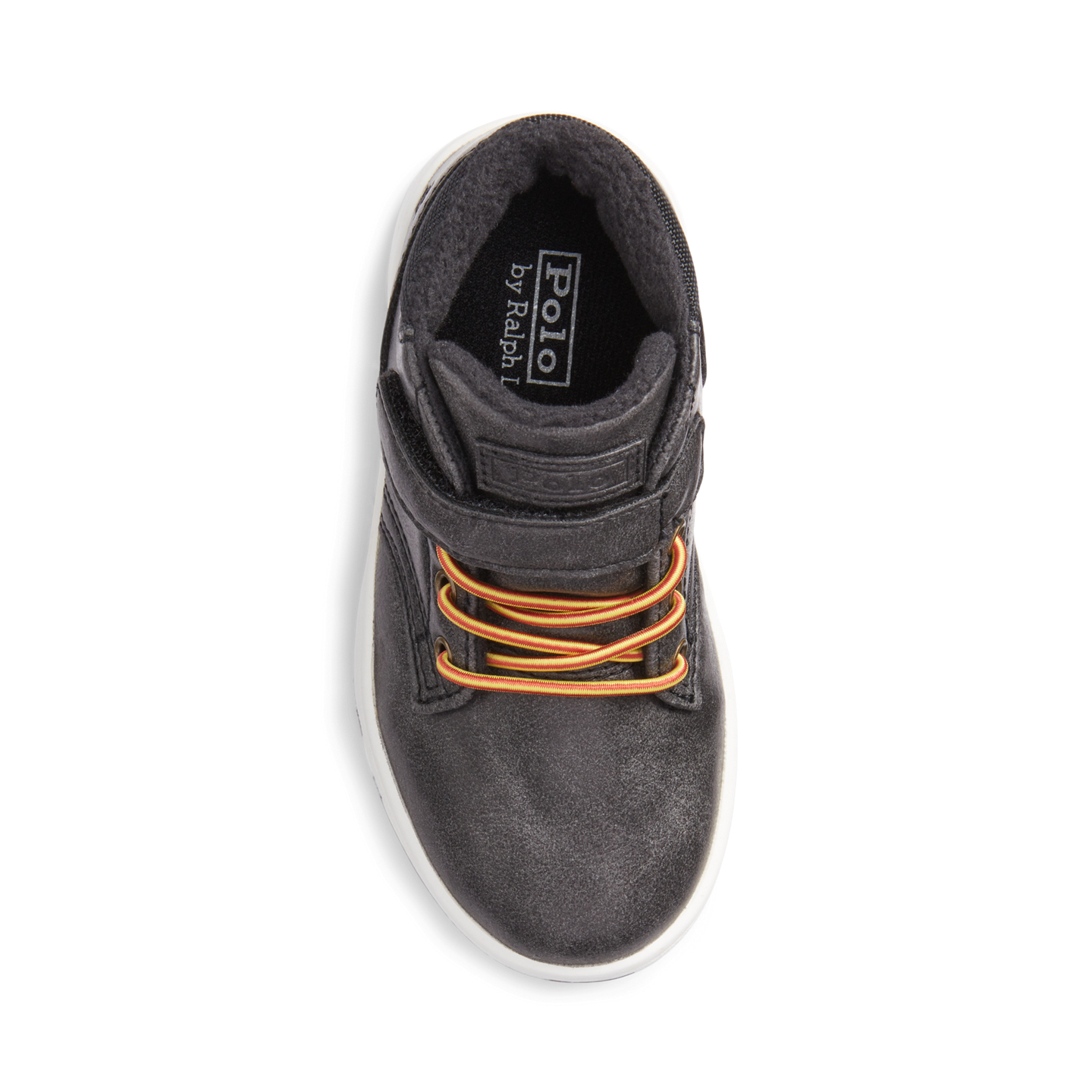 Детские кроссовки Ralph Lauren Polo Court High-Top PS, цвет: Чёрный — фото 3