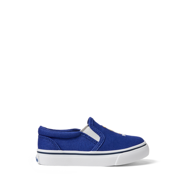 Keaton Polo Bear Canvas Slip-On Sneaker