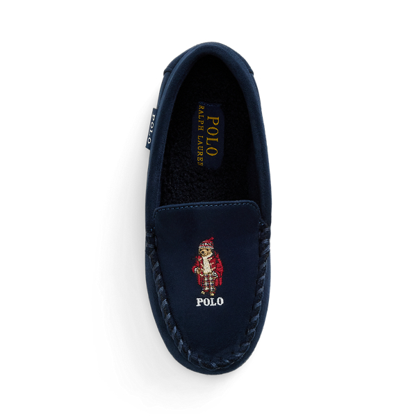 Polo ralph lauren dezi moccasin slippers hotsell