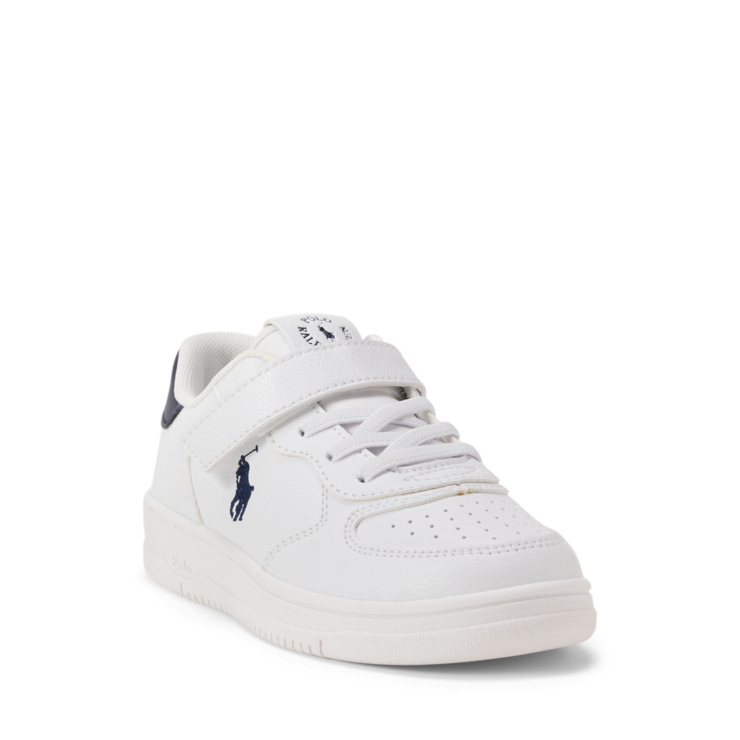 Детские кроссовки Ralph Lauren Masters Court Faux-Suede PS, цвет: Белый — фото 1