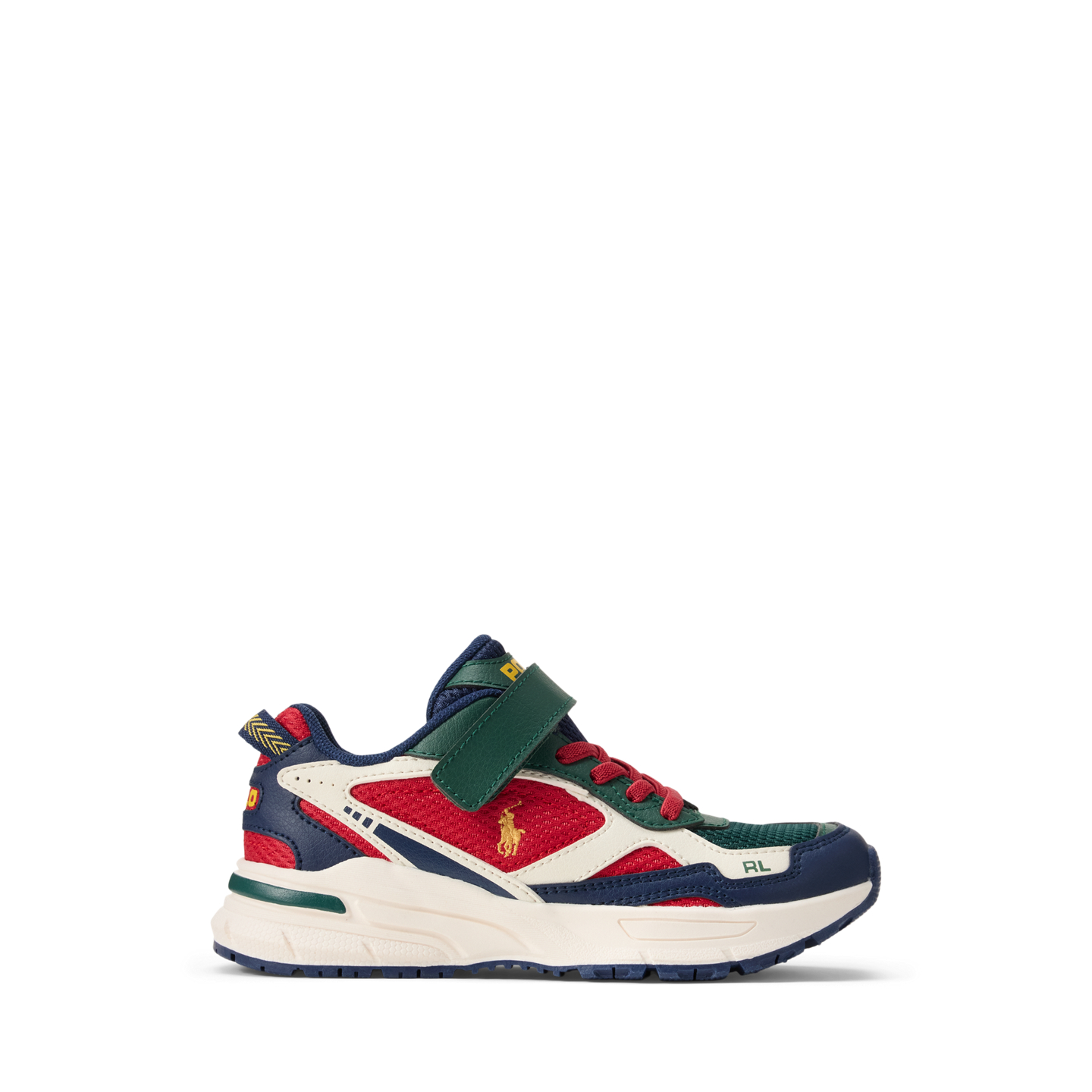 Детские кроссовки Ralph Lauren Trackster 275 Faux-Suede PS, цвет: Красный — фото 4