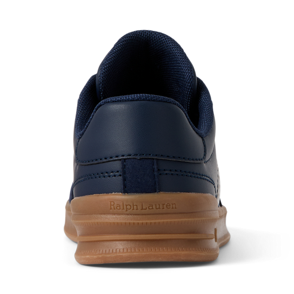 Kunstleder-Sneaker Heritage Court&nbsp;III Junior in Navy glatt/Mikro/Wei&szlig; 3