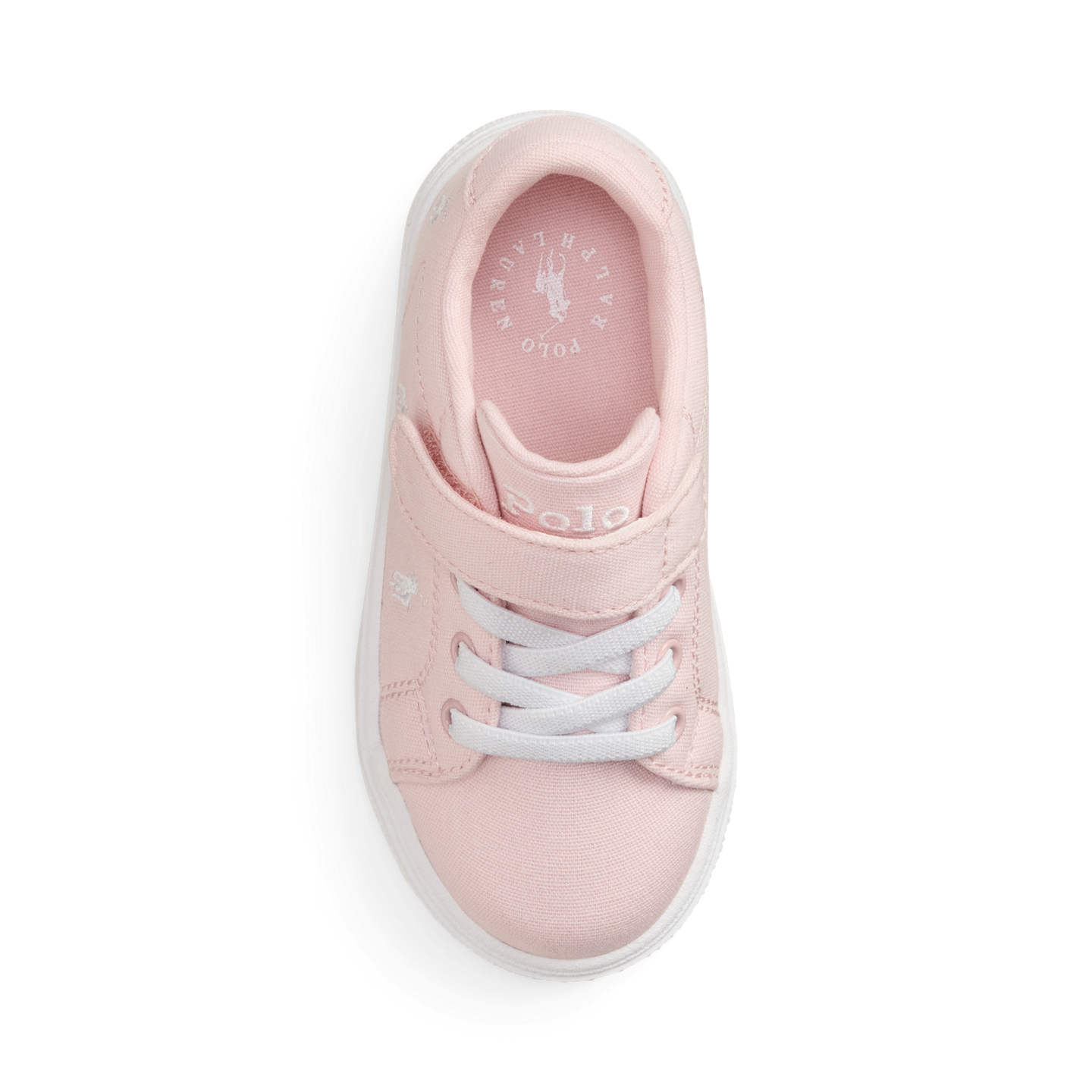 Детские кроссовки Ralph Lauren Sutton Polo Pony Canvas PS, цвет: Розовый холщовый — фото 3
