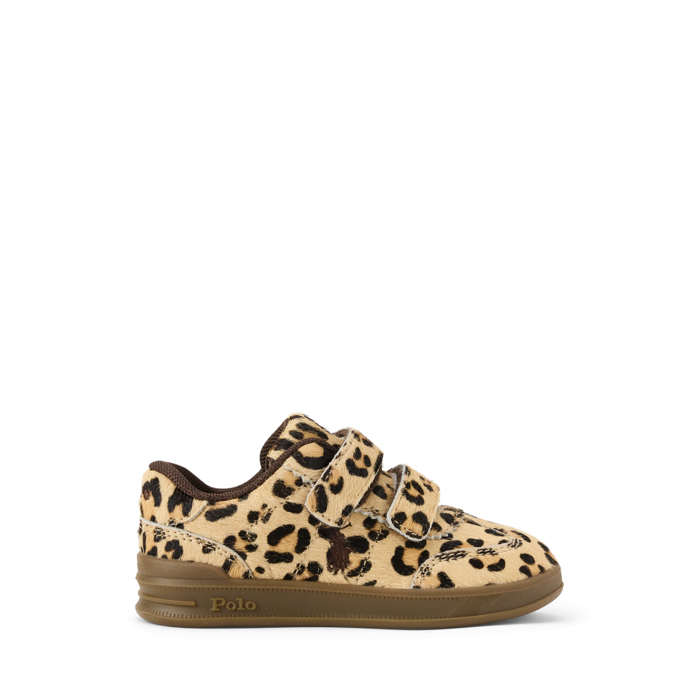 Детские кроссовки Ralph Lauren Hollis Haircalf EZ, цвет: Леопардовый — фото 4