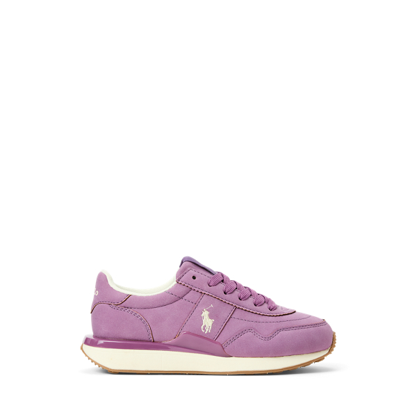 Tea Rose Super Suede/ Cre Train 89 Faux-Suede Sneaker Child 1