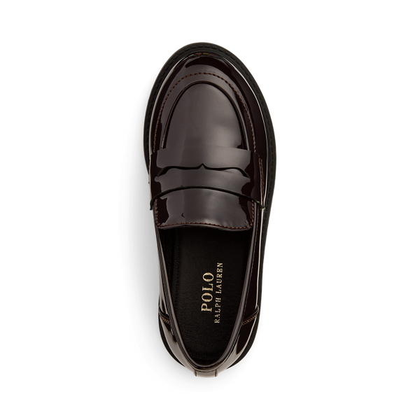 Ralph lauren patent leather loafers hot sale