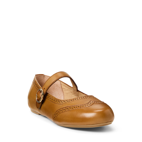 Tan Aileen Leather Mary Jane Child 2