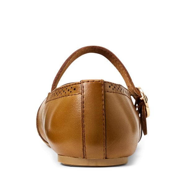 Tan Aileen Leather Mary Jane Child 3