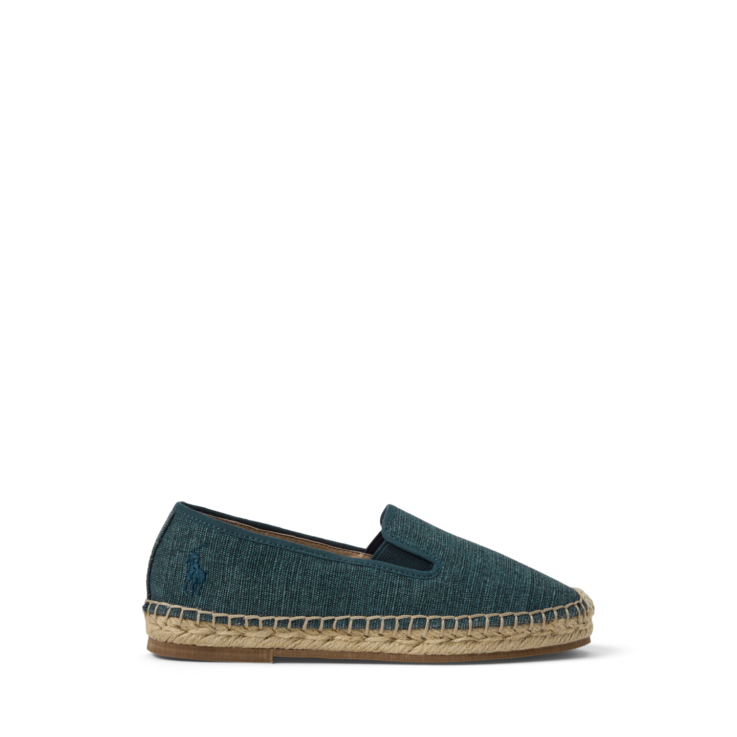 Детские сандалии Ralph Lauren A-Line Cotton Canvas Espadrille, цвет: Тёмно-синий — фото 4