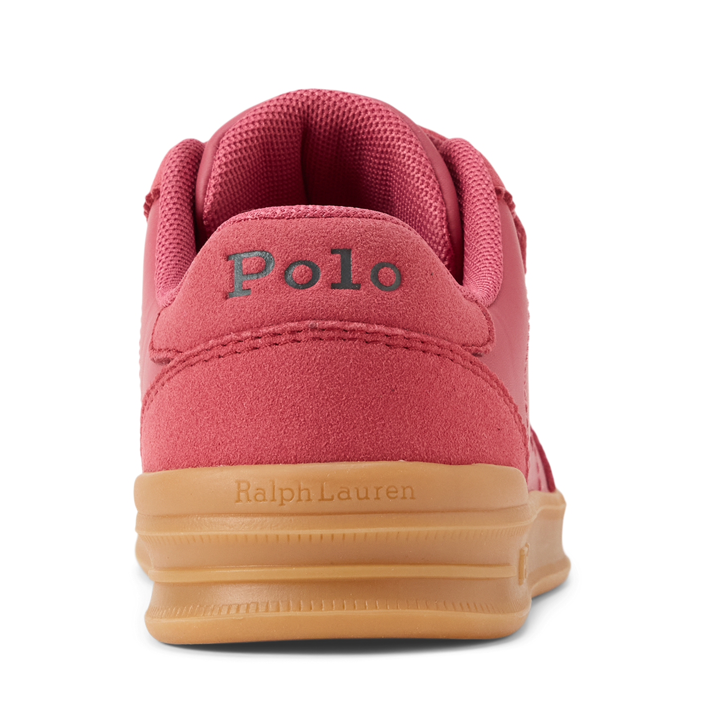 Детские кроссовки Ralph Lauren Hollis Faux-Leather EZ, цвет: Розовый холщовый / Розовый — фото 2