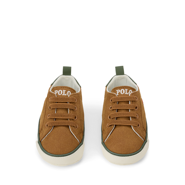 Brown Quilton Polo Bear Faux-Suede Sneaker Baby Boy 4